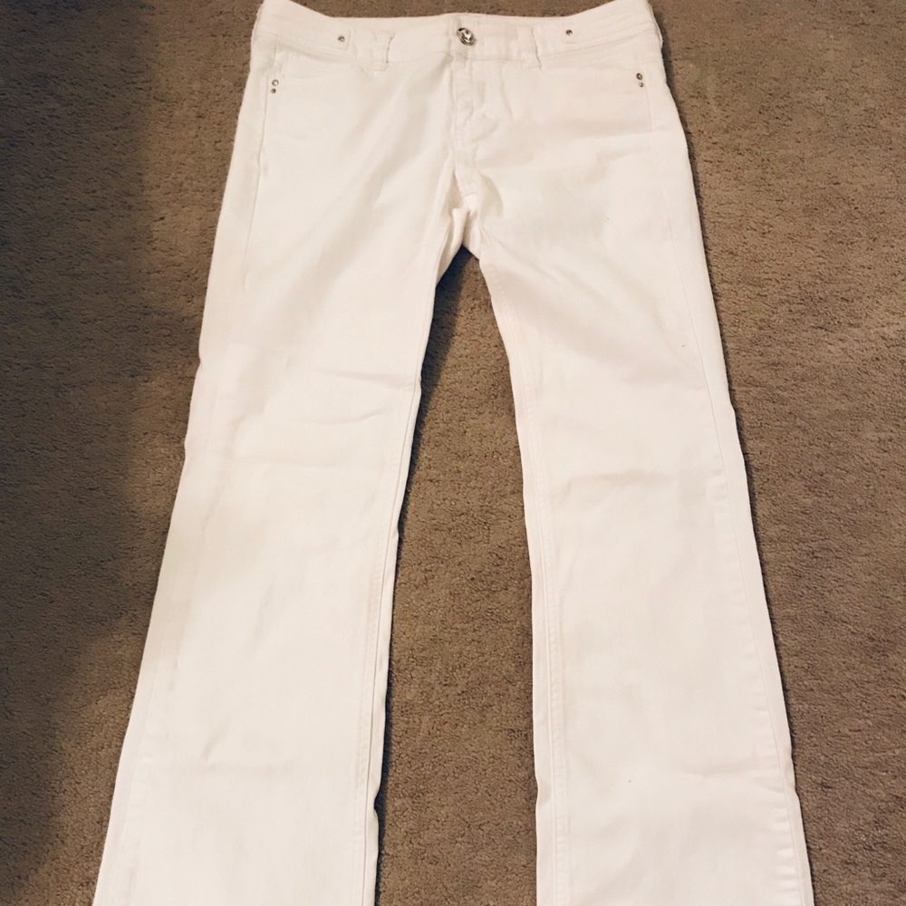 WHBM white pants-light jean material